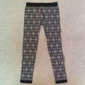Black/White designed leggings